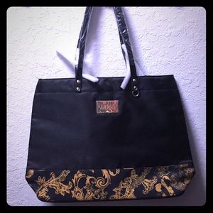 Versace Parfumes Canvas Tote New